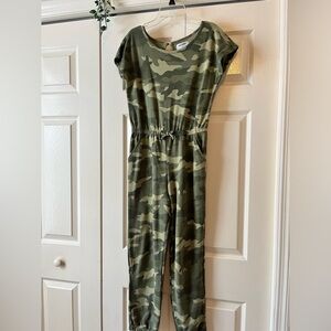 Camouflage Jumpsuit Romper Short Sleeve